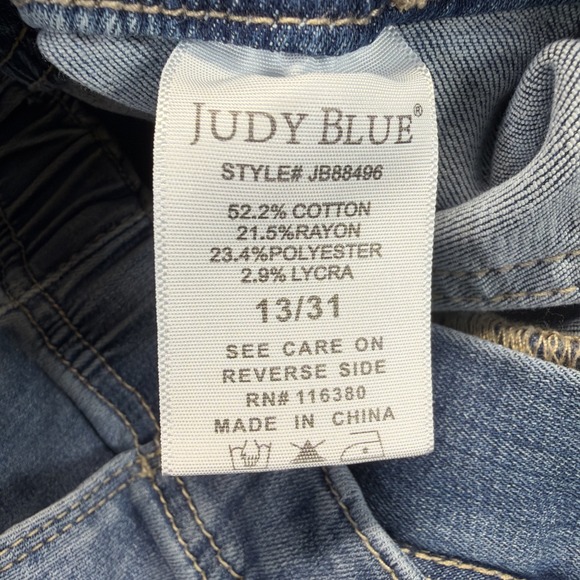 Judy Blue Jogger Blue Jeans Womens 13/31 (FITS 32 X 30) Stretch Denim JB88496 - Picture 5 of 11